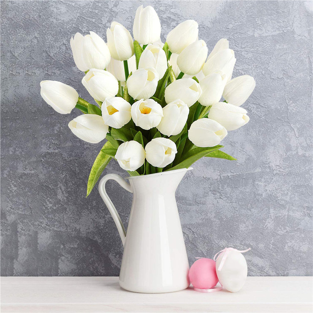 10 Pcs Mooie Tulp Flores Kunstbloemen Tulipany Tulpen Nep Bloem Kerst Decoraties Voor Thuis Bruiloft Decor 35 Cm