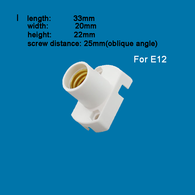 E14 E12 B22 E10 Soporte de casquillo de base de tornillo para bombilla de lámpara de luz: Naranja