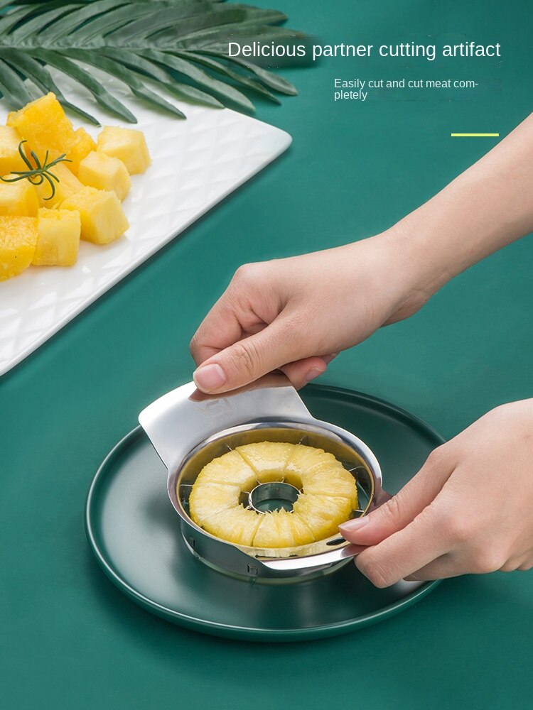 Éplucheur d&#39;ananas en acier inoxydable, ustensile de cuisine ménager pour éplucher les fruits et les yeux