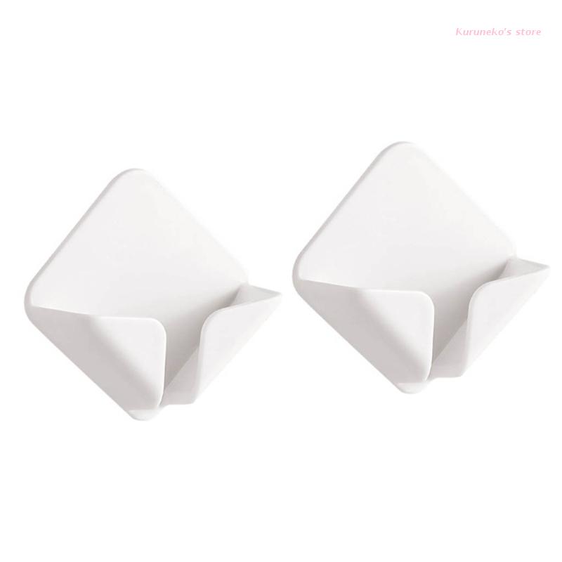 2 Stuks Muur Gemonteerde Plug Muur Haak Stekker Draad Socket Houder Zelfklevende Haak Kabel Retainer Usb data Kabelhaspel