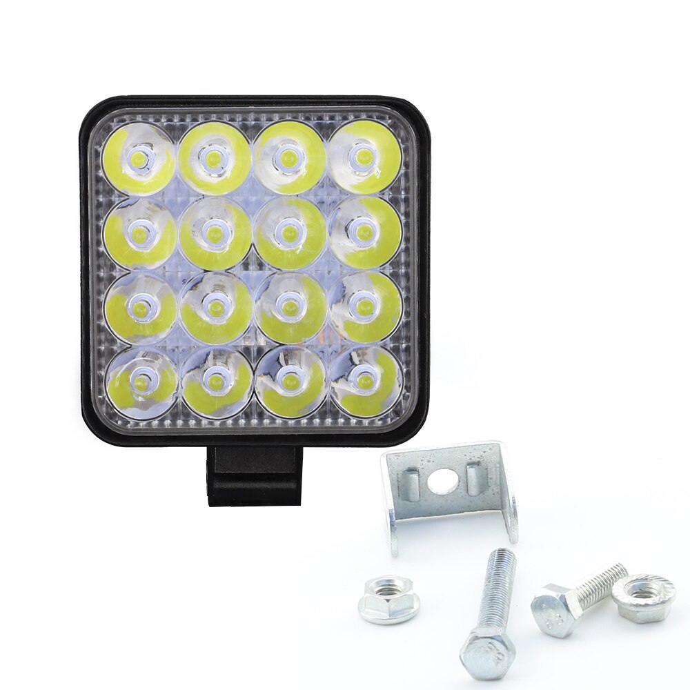 4pcs 48W Car LED Work Light Assembly 12V 24V Lamp Spotlight Spotlight LED Light Bar For Offroad Truck Car 3,520LM