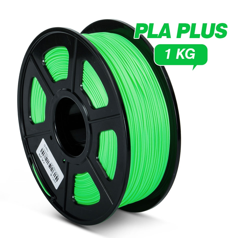 1.75mm PLA /PLA Plus 3D Printer Filament For FDM 3D Printer 1KG With Spool 100% No Bubble Non-toxic PLA /PLA+ Filament: PLA PLUS Green