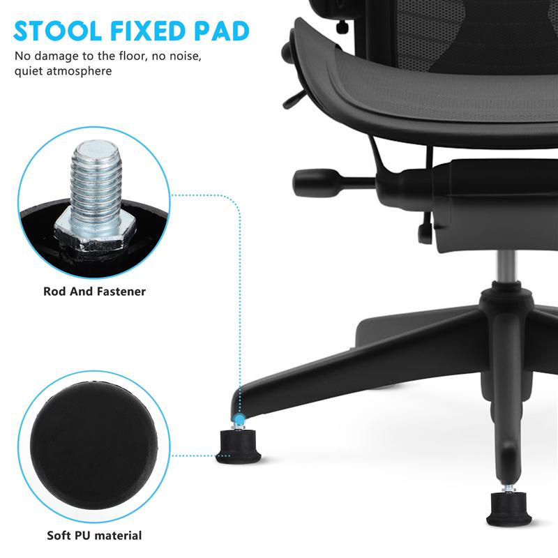 10 stücke Nützlich Hocker Feste Pad Büro Stuhl Fixiert Stopper Stuhl Rad Stopper Stuhl Fixiert Fuß Pad
