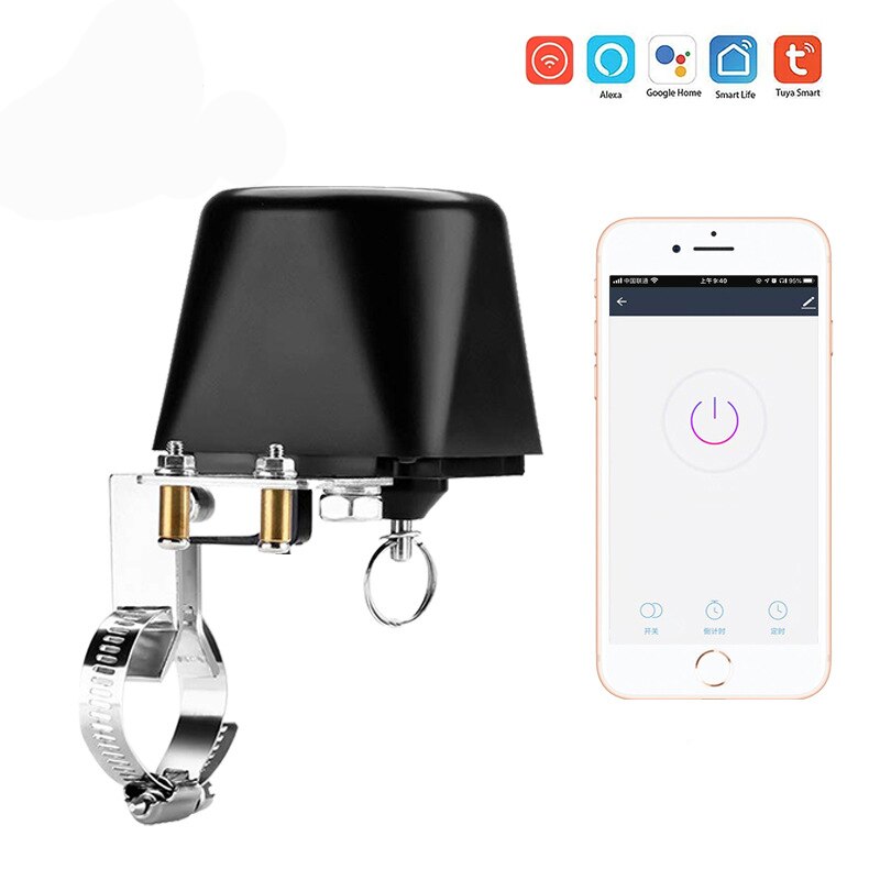 Smart WIFI Water Valve Manipulator Gas Shut Off Controller Remote Control Heating Irrigation Google Alexa Ifttt Compatible