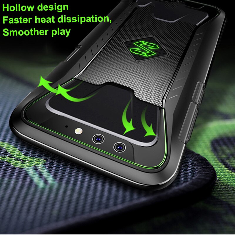 Schokbestendig TPU soft telefoon Gevallen Voor xiaomi Black Shark Case Warmteafvoer Cover Ondersteuning Gamepad voor xiaomi mi blackshark 1