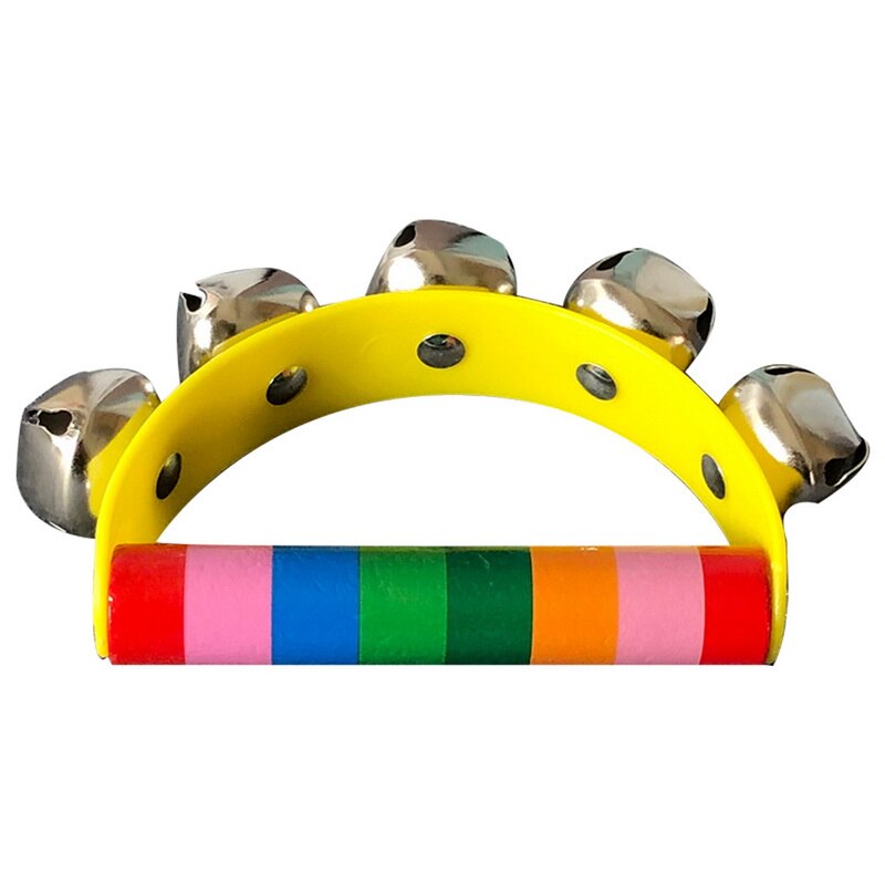 Juguetes de madera para bebés, cascabeles para niños, juguete educativo para bebés, al azar: Yellow