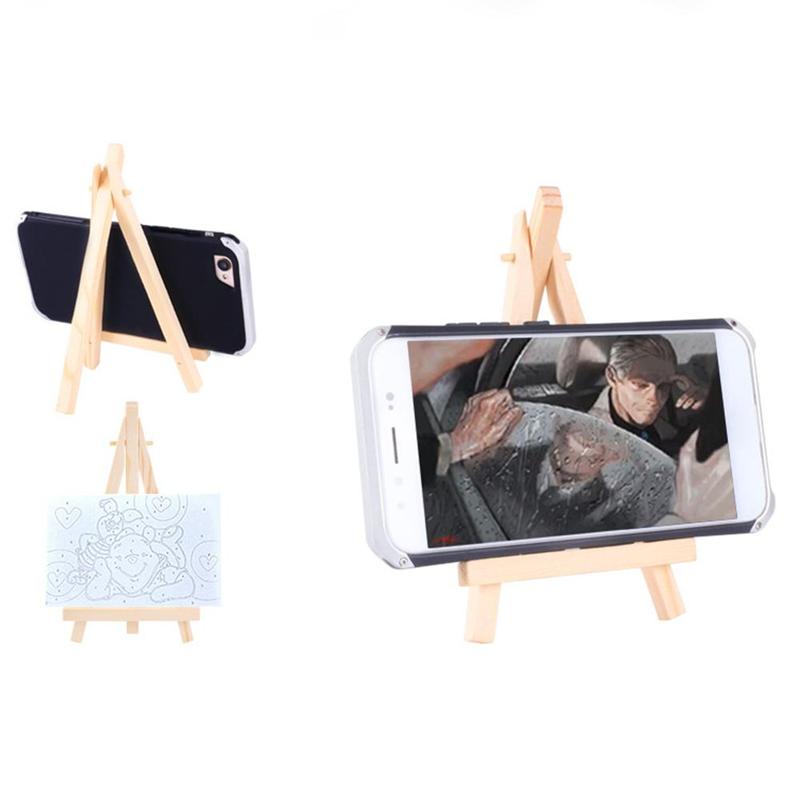 Mini juego De Caballete De madera Natural De lona para Pintura De arte, Pintura para Arte Artístico, suministro De boda, suministros De dibujo con cabina, Cra G1P1