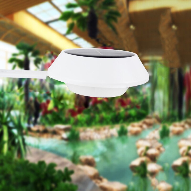 4 LED Solar Powered Gutter Light Outdoor/Garden/Yard/Wall/Fence/Pathway Lamp Solar Panel+Plastic Solar Rechargeable Light