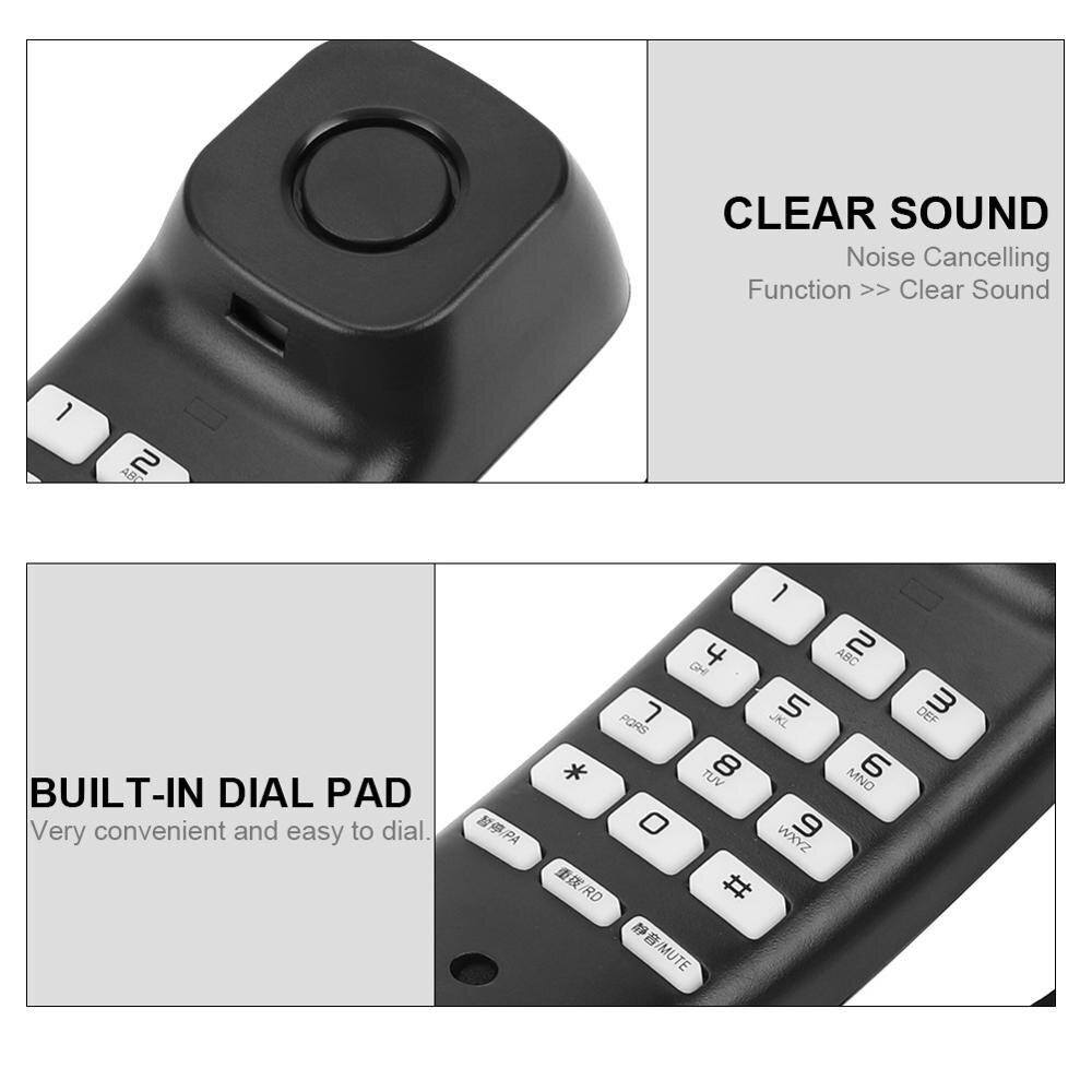 A061 Noise Cancelling Muur Telefoon Nummerherhaling Anti-Interferentie Wandmontage Telefoon