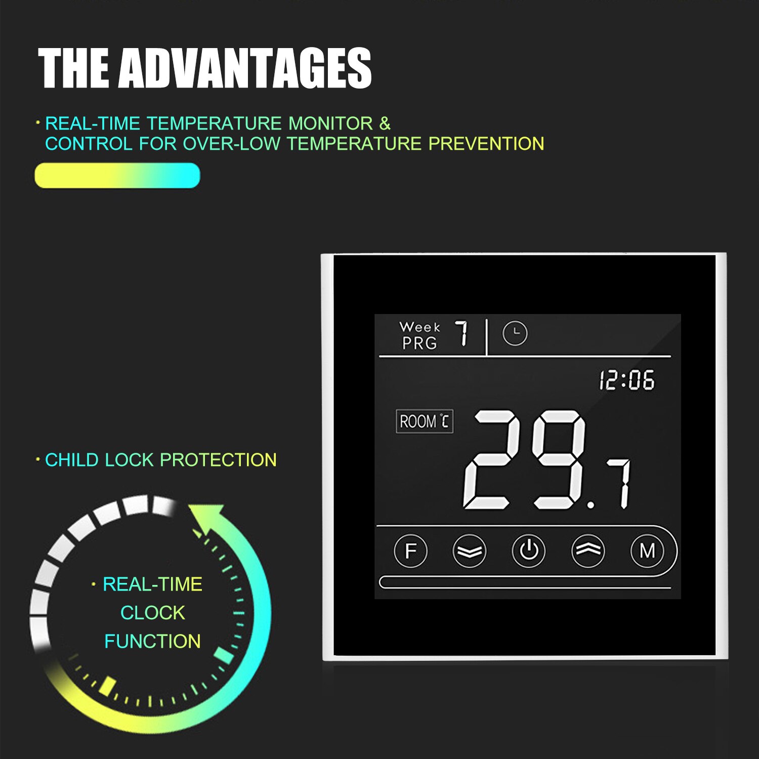 Touchscreen Smart Wifi Thermostat Temperature Controller Programmable Gas Boiler Thermostat Remote Control