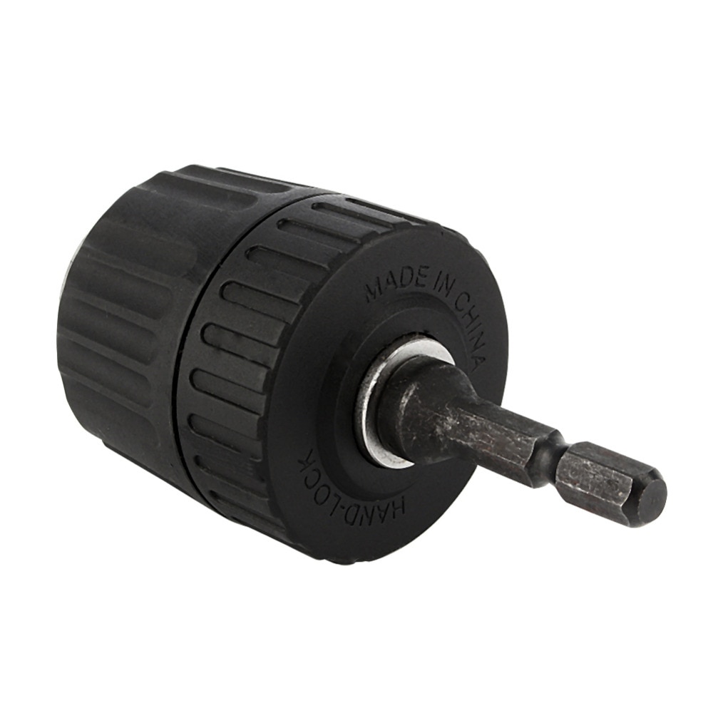 3/8-24 unf 0.8-10mm sleutelloze boorkopclip met 1/4 '' zeskantige schachtstang zeskantige boorkopadapterconverter houtbewerking schroevendraaiergereedschap