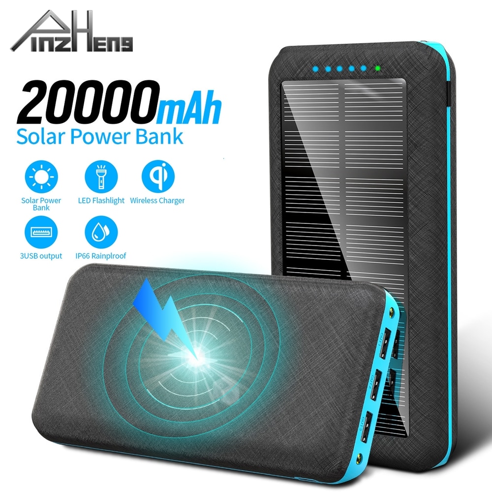 PINZHENG Drahtlose Ladung 20000mAh Energie Bank Für Telefon Energie Externe Ersatz Batterie Externe Batterien Tragbare Ladegerät