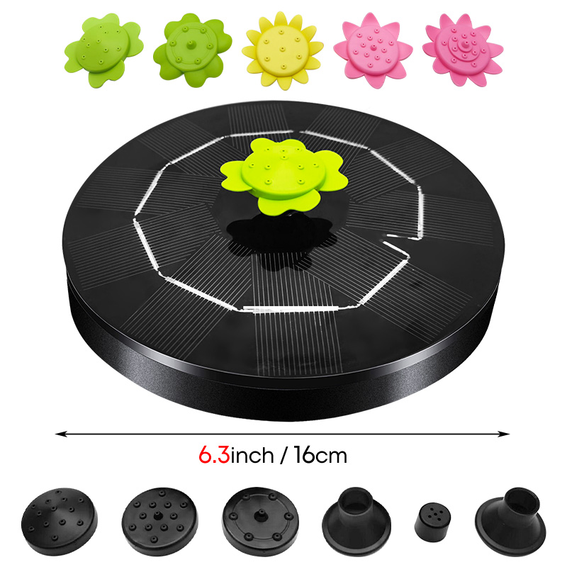 Solar Power Floating Fountain Garden Waterfall Fountain garden decoration outdoor Solar Panel Powered Fountain Floating Water