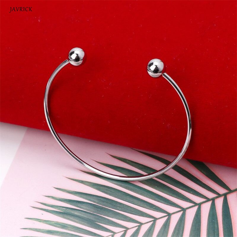 lässig Schmuck Armbinde Ball Schließung Einstellbar Draht leer Armbinde Erweiterbar Armreif DIY Schmuck Machen Accssories