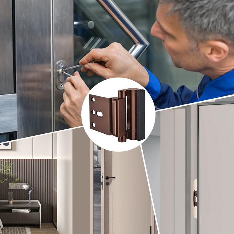 Door Security Latch High Security Door Latch Reinforcement Child Proof Door Lock With 4 Stainless Steel Screws Front Door
