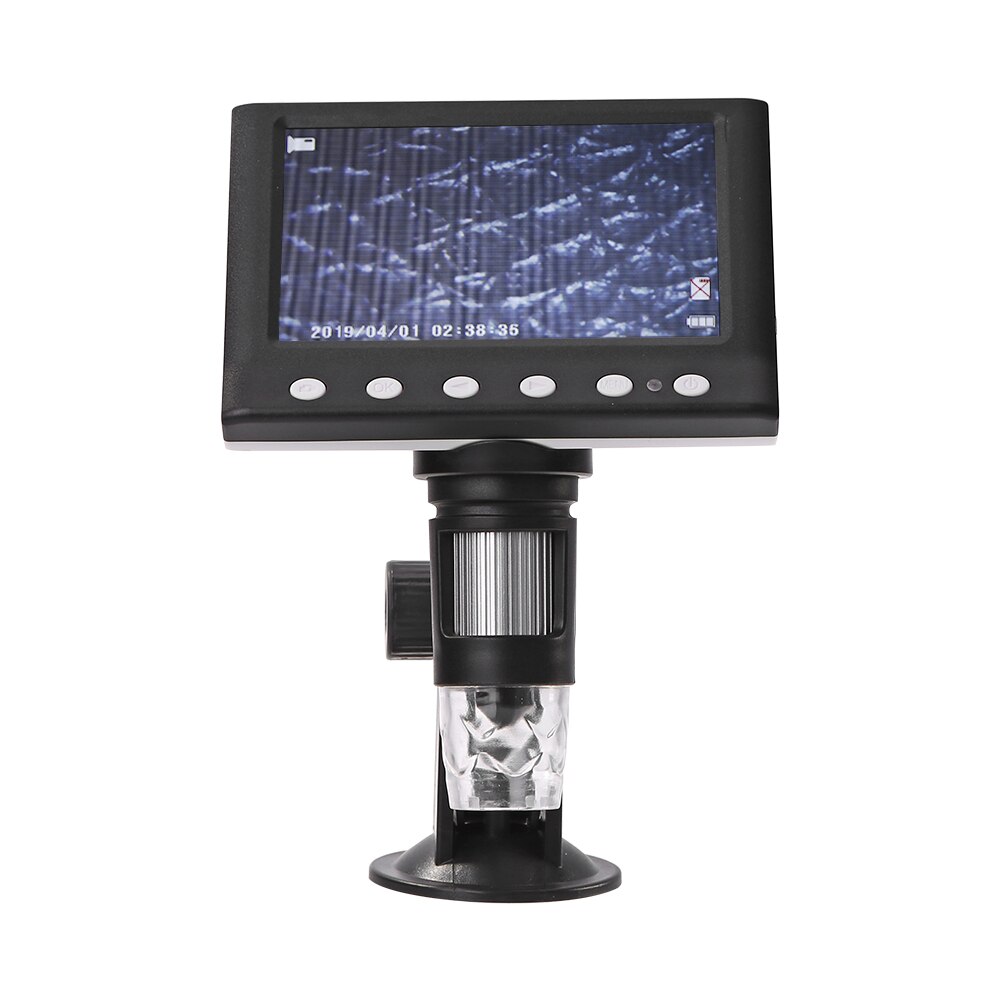 1000X 8 Digital Microscopes LED Electronic 4.3 Inch Display VGA Phone Magnifier for Easily Experiment Accessories