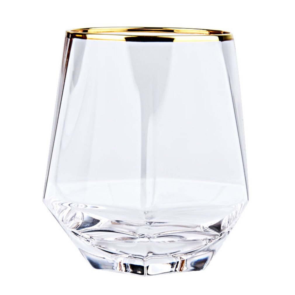 Phnom penh diamant färgglada glas bar sexkantig kristall whisky sprit glas juice kopp vin set: Pf180502