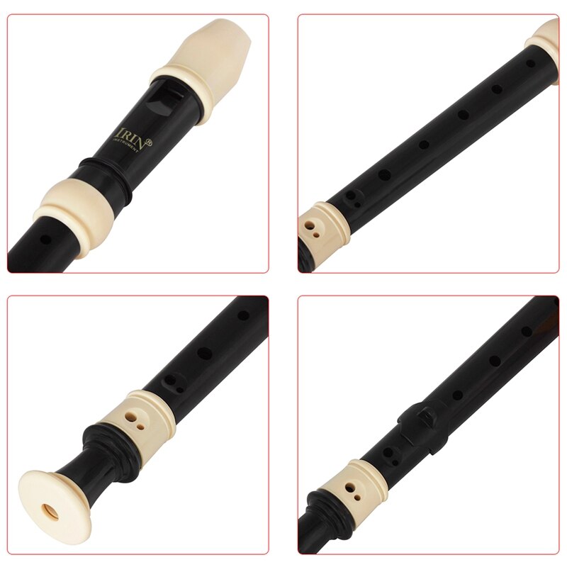 Irin Abs Recorder Soprano Clarinet Long Flute Baroque Recorder Fingering Musical Instrument Accessories Beginner