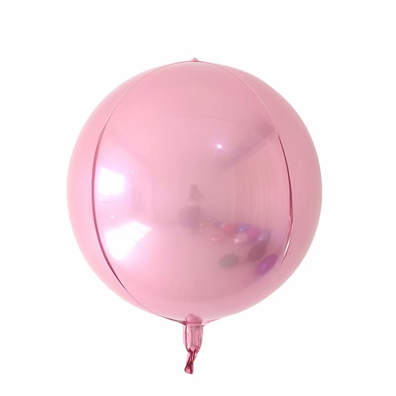 Globo de helio 4D de oro rosa de 22 pulgadas, Globos metálicos de arco iris, decoración de de cumpleaños, boda para niños, Baby Shower, juguete para