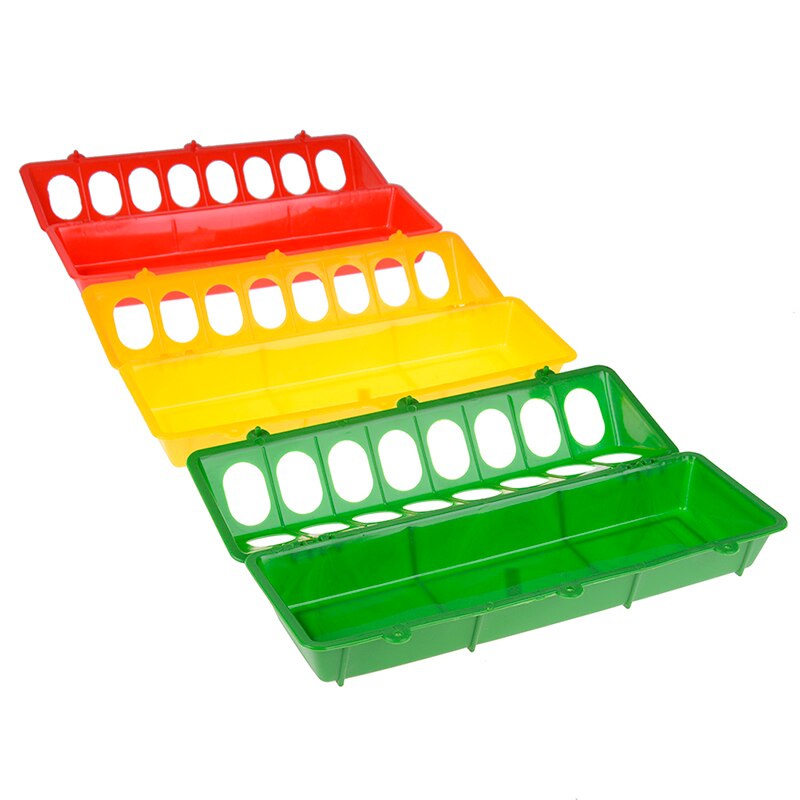 1pc plast fasan foder spand kylling flip-top fjerkræ jorden feeder kylling fjerkræ foder trug kyllingeopdræt værktøj