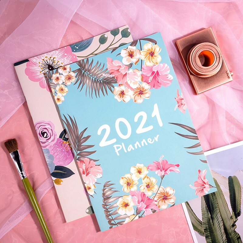 Agenda planificador organizador A4, diario mensual diario, cuaderno de notas, suministros escolares,