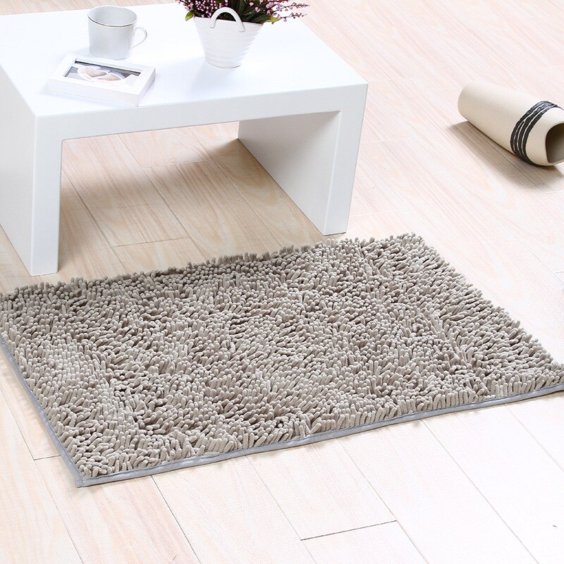 Ensemble 40*60/40*120CM, tapis de bain en microfibre absorbant, tapis de salle de bain doux et moelleux, tapis de salle de douche: 40-60CM  40-120CM / gray