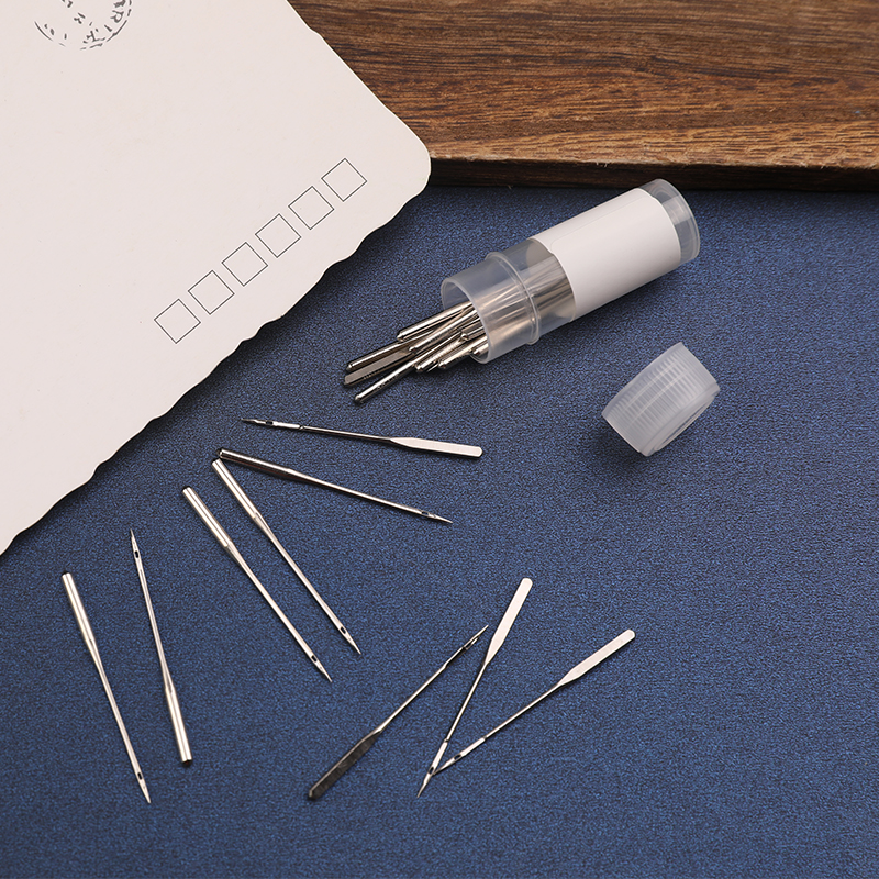 10Pcs Household Sewing Machine Needles With Bottle Universal Regular Round Head Stainless Steel Needles For DIY Sewing
