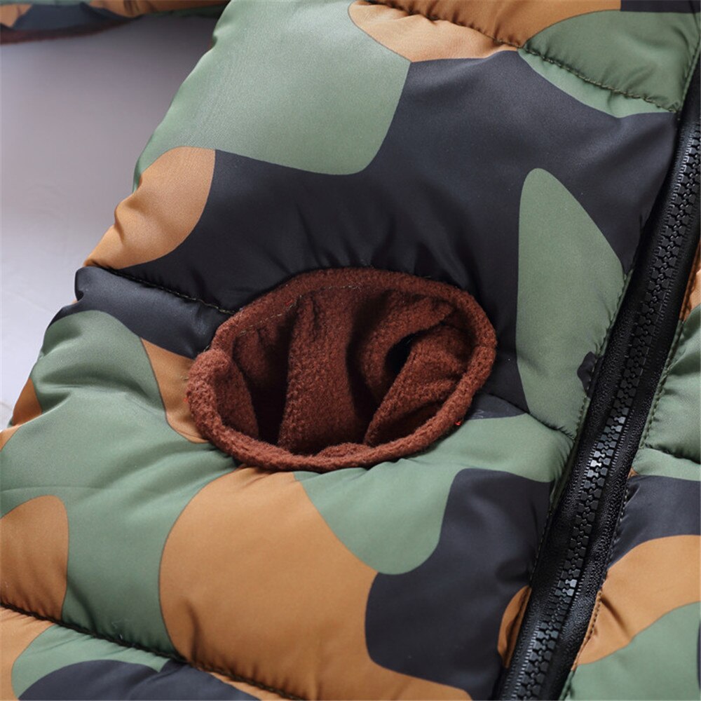 Benemaker Winterjas Voor Jongens Meisje Camouflage Windjack Peuter Kinderen Kid Warm Loog Kleding Baby Jassen Kleding NA429