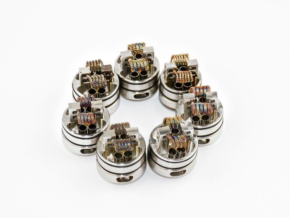 Authentieke Demon Killer Geweld Coil 7 in 1 pre-built Alien V2 Nietje Gespreide Fused Clapton Tsuka Coil Clapception voor RDA RBA