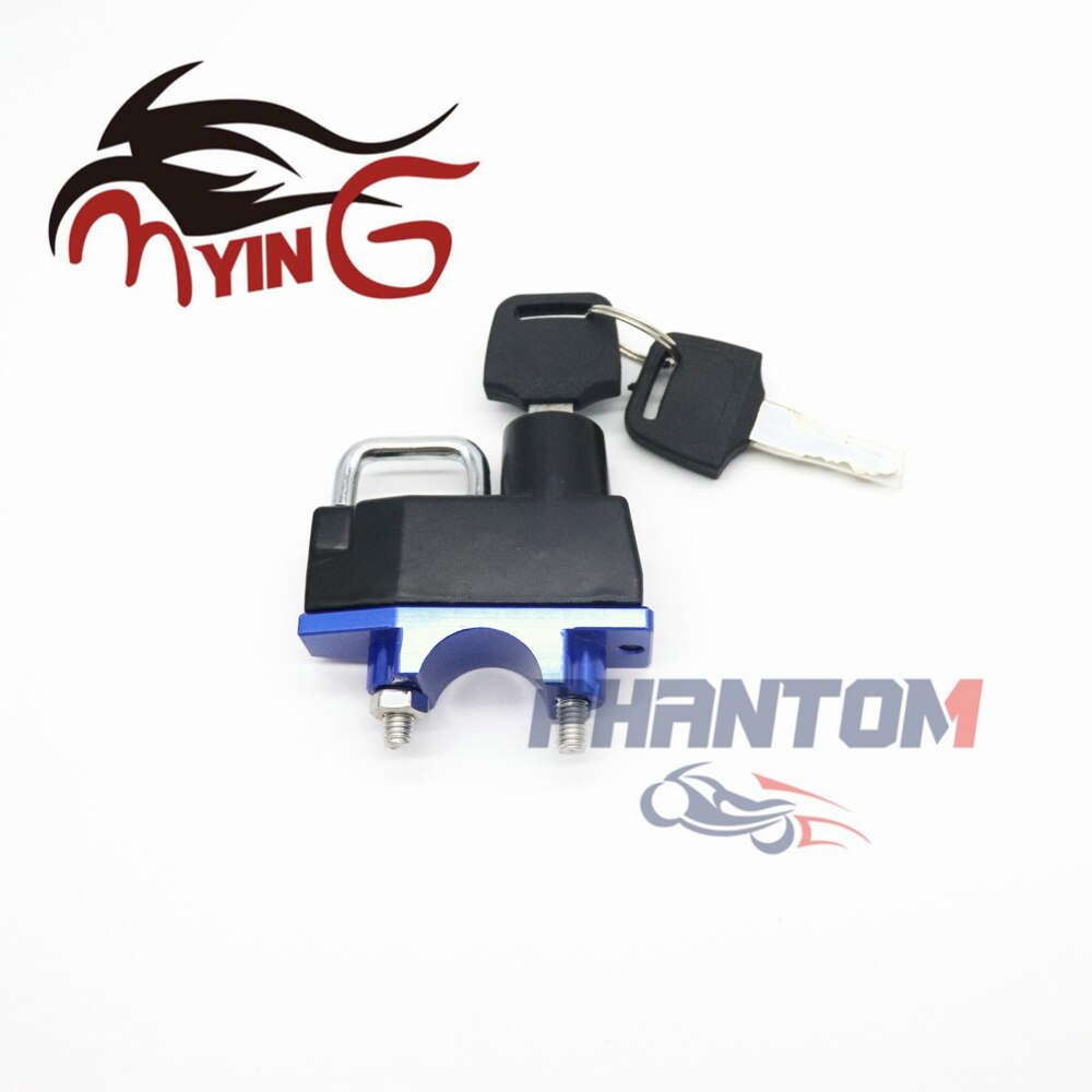 Bloqueo de casco para KAWASAKI ER6F ER-6F Z1000SX ZX6R ZX10R NINJA 250/300 EX250R accesorios de motocicleta abrazadera de manillar CNC
