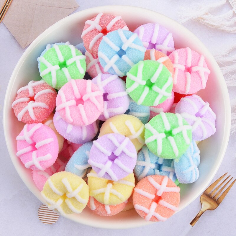 Boxi Kawaii Additives For Slime Cute Donuts Charms Supplies DIY Kit Filler Decor for Fluffy Clear Cloud Slime