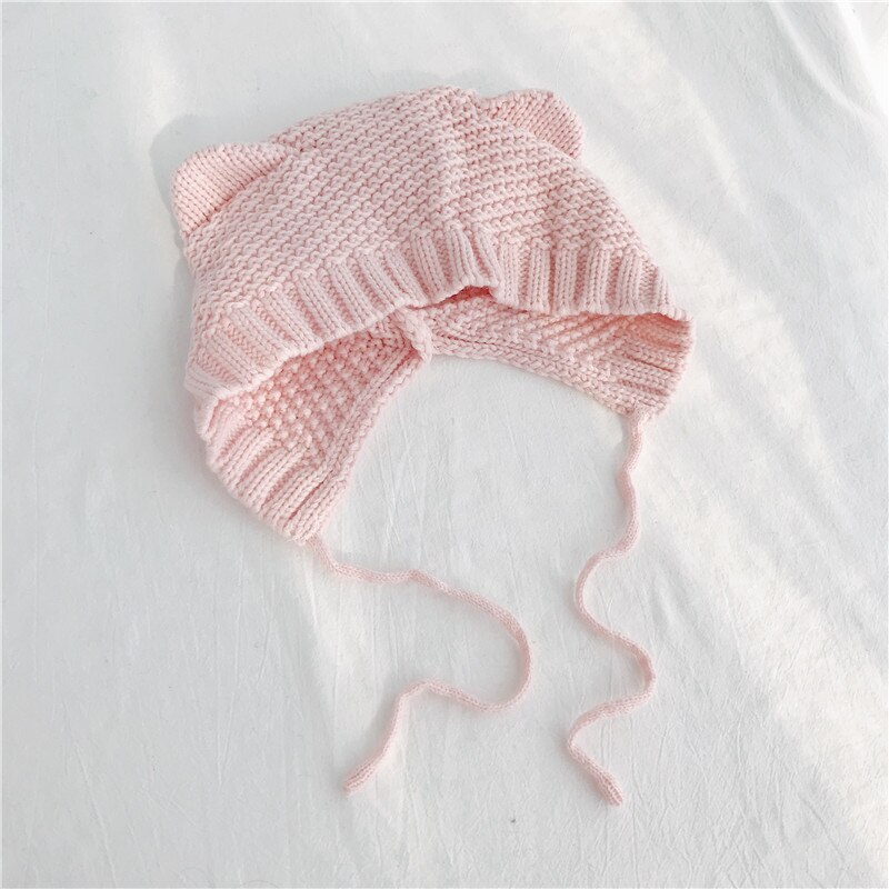 Søt katt ører lue nydelige kvinner vinter varme luer dame kawaii høst og vinter luer casual 100%  håndlagde strikke luer: E