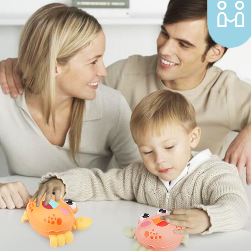Bonitos juguetes clásicos de cuerda de plástico para gatear cangrejos, juguetes de cuerda para bebés, juguetes de agua para niños