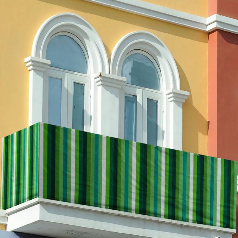 Balcony Privacy Screen Fence Cover Courtyard Patio Garden Wind Sunshade Net Awning for Home Outdoor Swimming Pool 0.9x5m