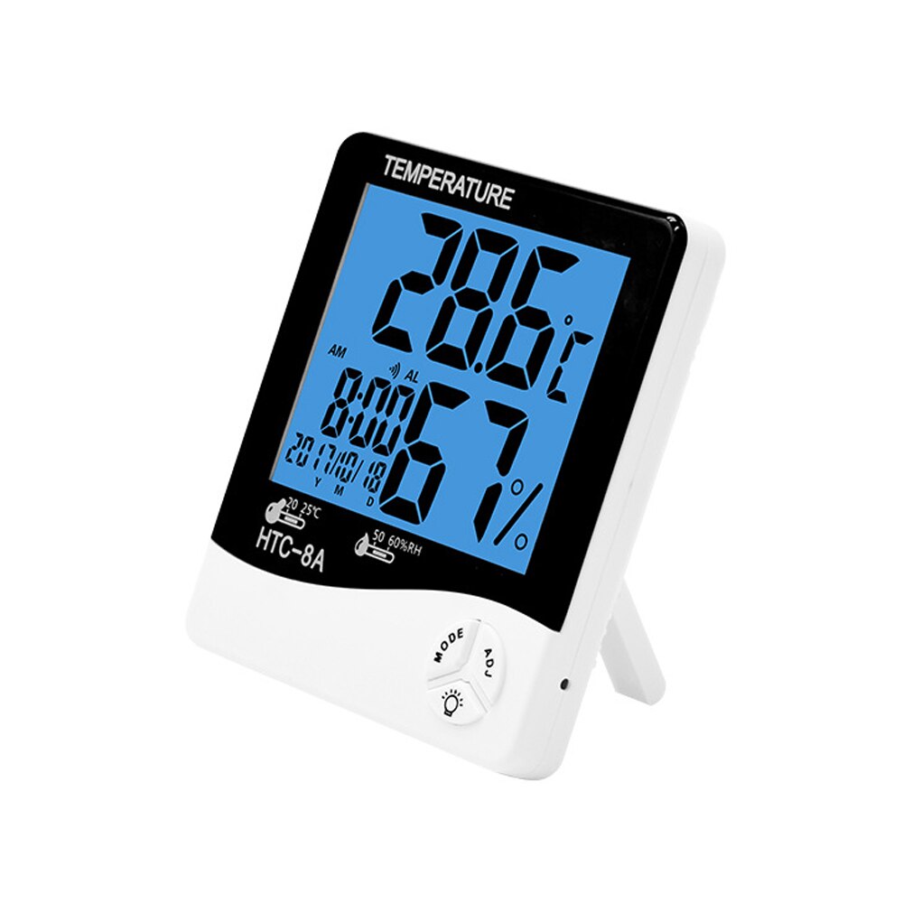 HTC-8A Temperature Humidity meter LCD Probe Max min digital thermometer In Out hygrometer