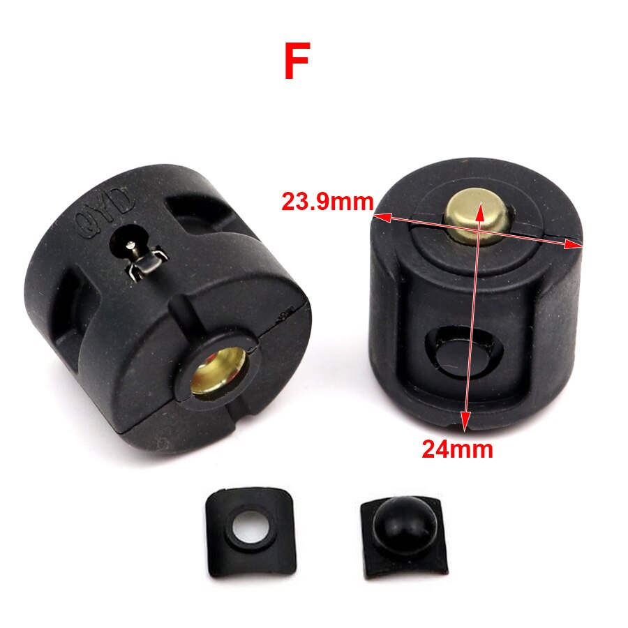 2Pcs Zaklamp Modding Drukknop Klik Schakelaar Module Diy Onderdelen Montage Glare Torch Tail Schakelaar Draagbare Verlichting Accessoires: F
