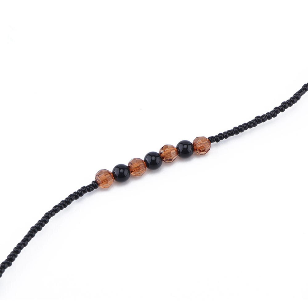 Handmade Retro Black&Brown Beads Eyewears Chains Beaded Sunglass Eyeglass Lanyards Cord Holder Glasses Ropes