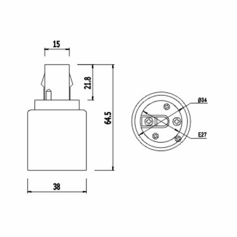 G24 zu E27 Adapter G24 G23 GX23 zu E26 Lampe Halfter Konverter Lampe Basis Buchse Kupfer LED Glühbirne Verlängern stecker