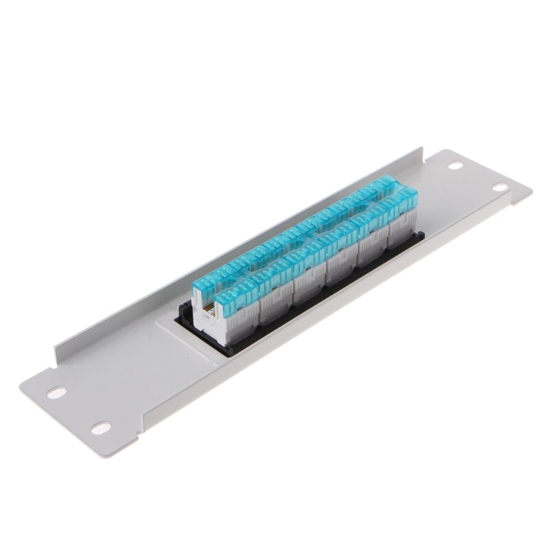 RJ45 CAT6 6 Poorten Patch Panel Frame Met RJ45 Keyston Module Jack Connector