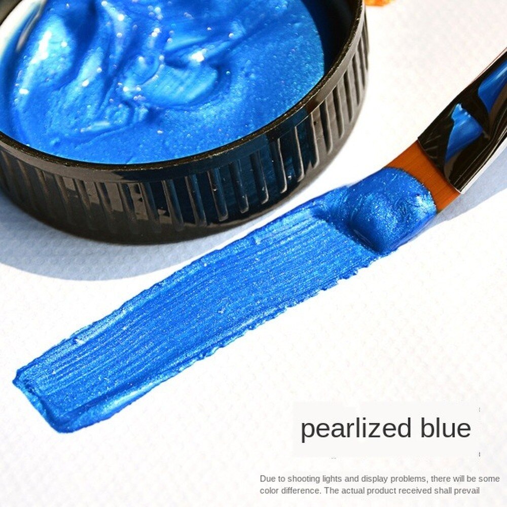 100ml Gold Paint Metallic acrylic paint,waterproof not faded for Statuary Coloring DIY hand clothes painted graffiti Pigments