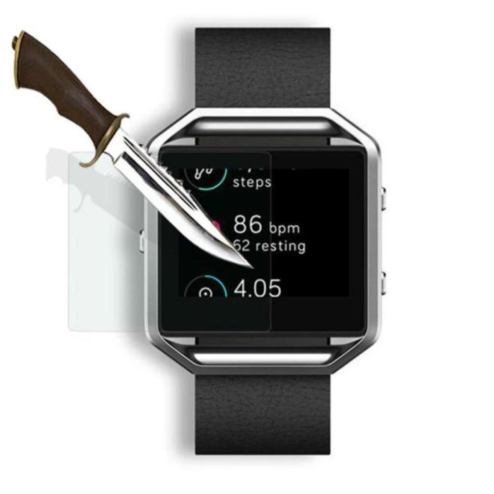 3 stk /5 stk hd klart herdet glass beskyttelsesfilmbeskyttelse for fitbit blaze sporting smart watch herdet skjermbeskytter