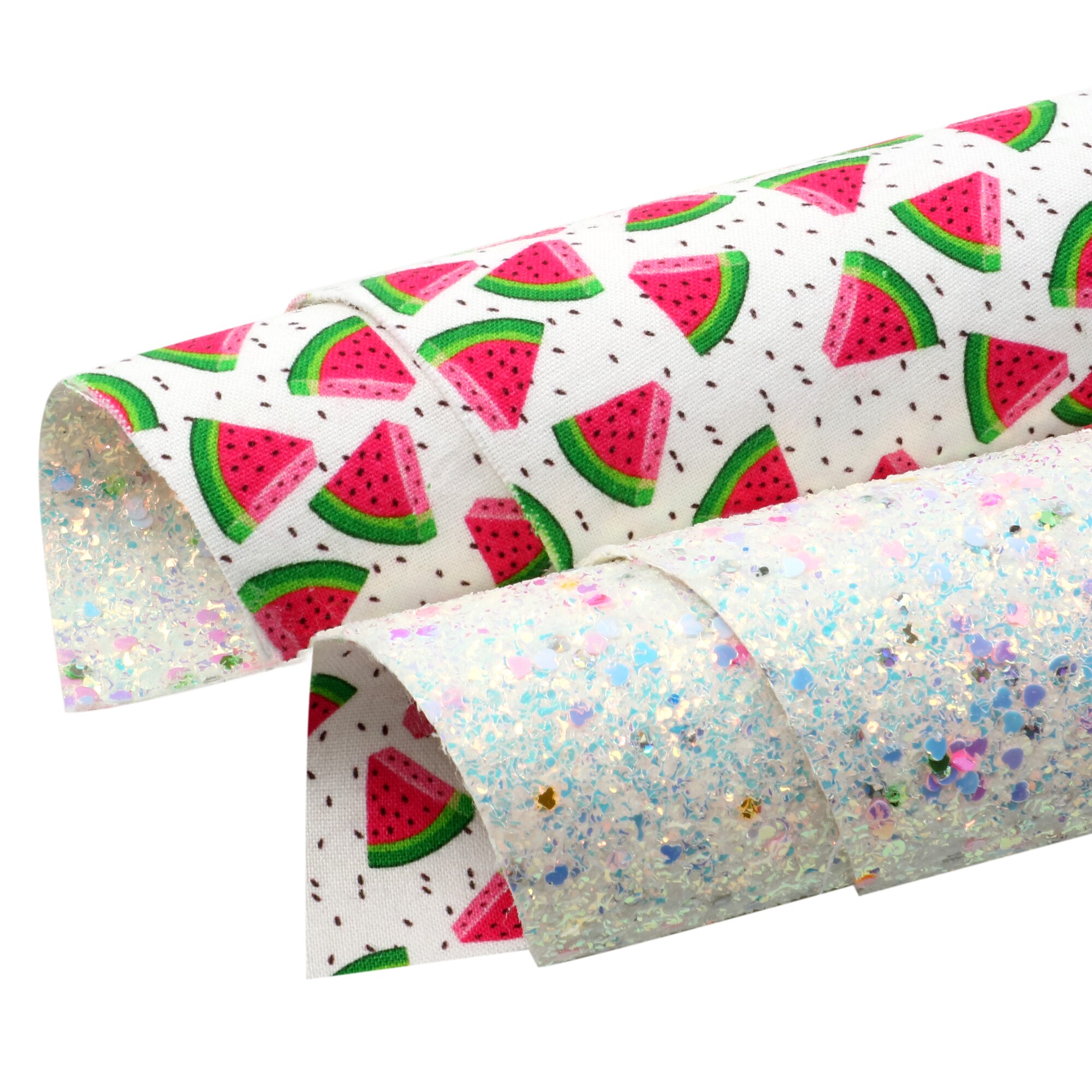 Fruit Series Faux Leather Sheets Double-side Poly Cotton Fabric For Bow-knot Bags Wallet Earring Scrapbook DIY,1Yc20027: 1145148001