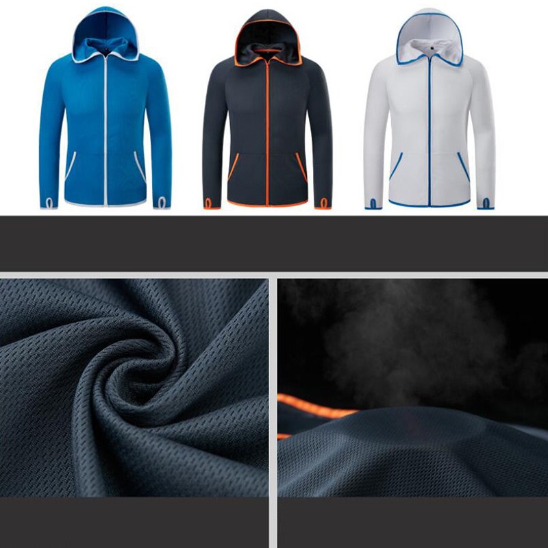 Hot Tech hydrofobowa odzież wędkarska Outdoor Camping piesze wycieczki kurtki z kapturem wodoodporne przeciwporostowe szybkoschnące jedwabne ubrania