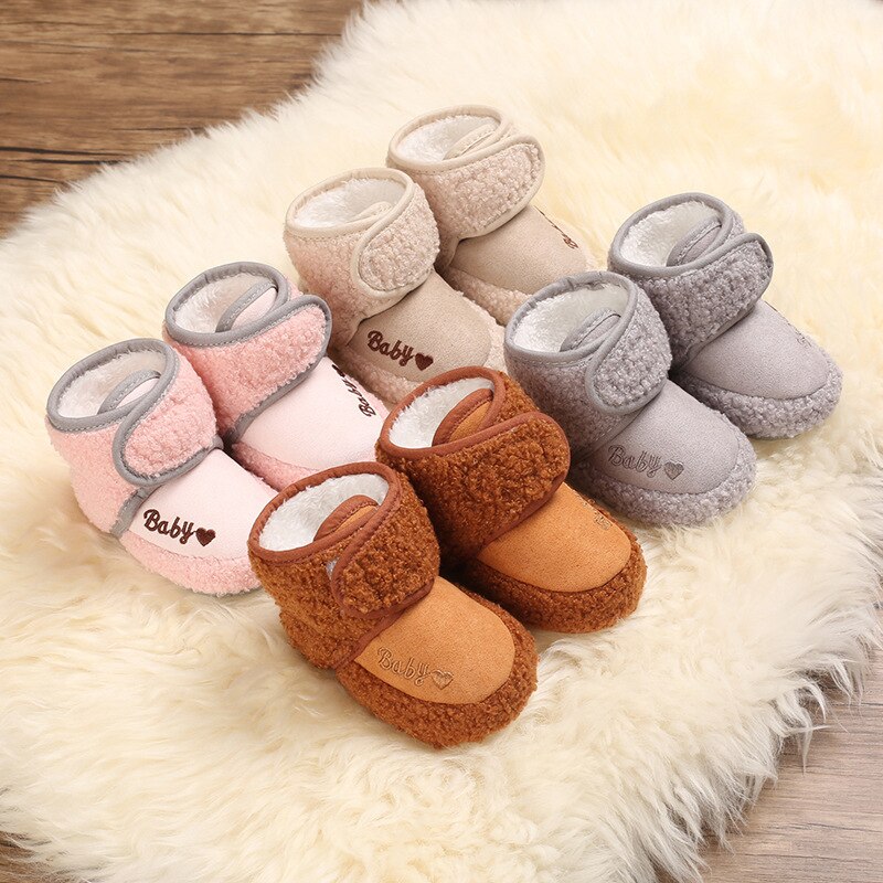 Neue Kleinkind Neugeborenen Baby Krabbeln Schuhe Baby Winter Warme Erste Wanderer Baumwolle Baby Schuhe Neugeborenen Kleinkind Stiefel