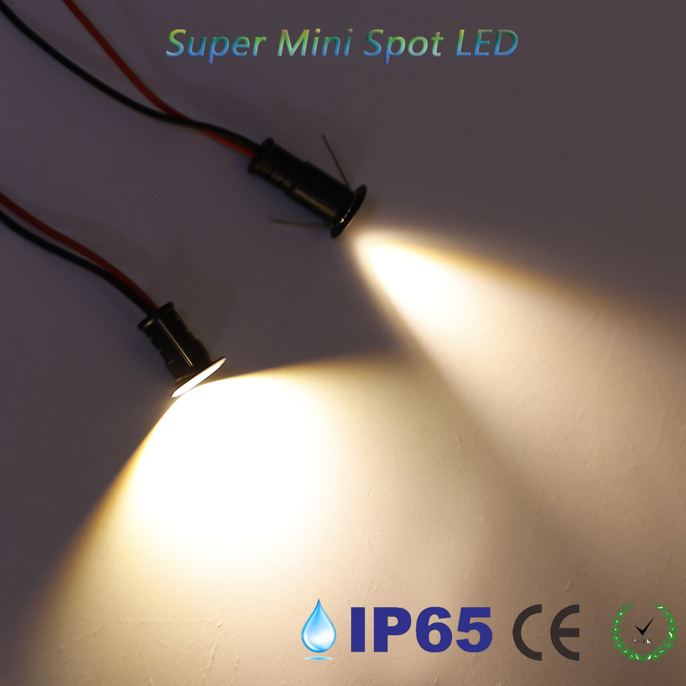 Super Mini Spot LED 12V Spotlight 0.5W Dimbare Spot Verlichting Verzonken Plafond Spotlight IP65 Auto KTV Bar Slaapkamer trap Spot Lampen
