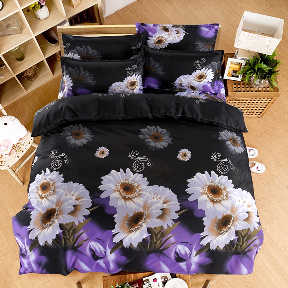 18 Stijlen Wit Rode Bloem 3D Beddengoed Set van Dekbedovertrek Kussensloop Set Bed Kleding Dekbedden Cover Queen Twin geen Quilt