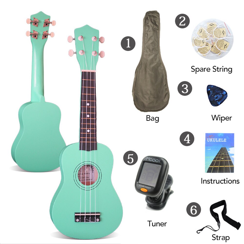 21" Soprano Ukulele Rosewood Acoustic Nylon 4 Strings Ukulele Bass Guitar Musical Instrument for beginners or Basic Players