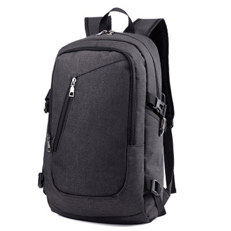 3 farver mænd kvinder business vandtæt 17 tommer laptop rygsæk med usb opladning port campus skoletasker ser 88: Blå
