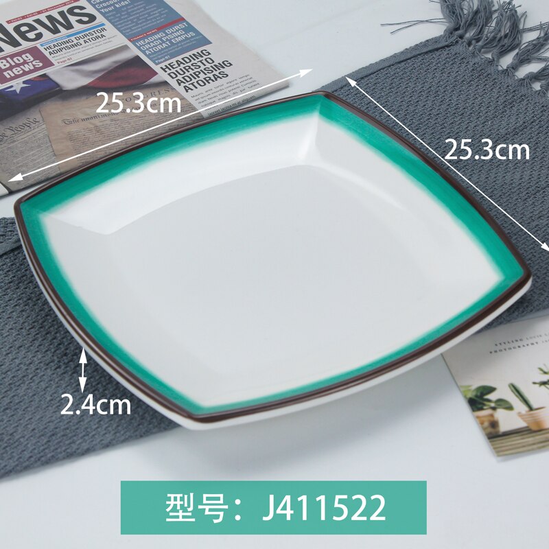 A8 vaisselle en mélamine assiette de forme spéciale pour usage domestique et Restaurants servant plat porcelaine cai die dîner: J411522