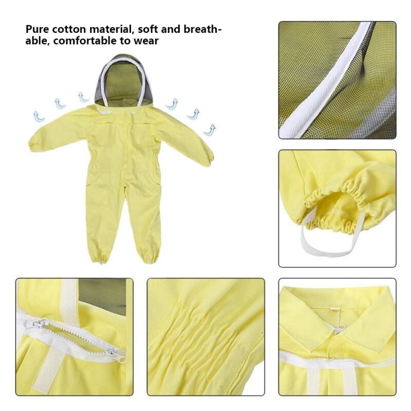 Child Beekeeping Protective Suit Bee Beekeepers Bee Suit Equipment Farm Visitor Protect Beekeeping Suit L